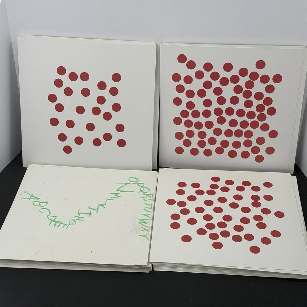 How To Teach Your Baby Math Glenn Doman 100 Dot Numeral Cards 1999 Used Complete